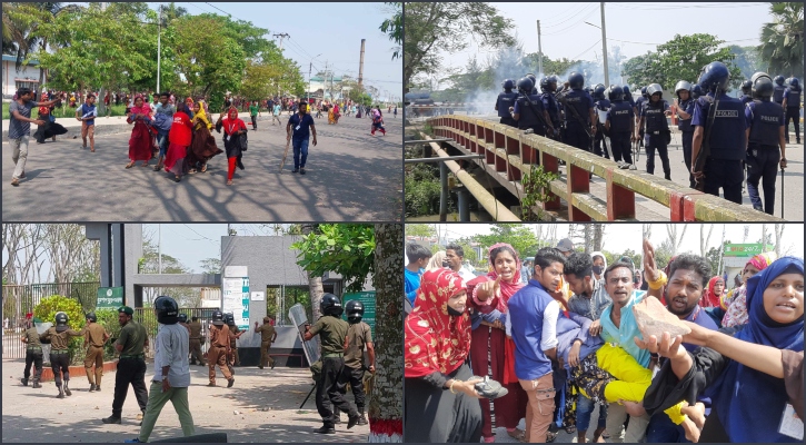 শ্রমিক ছাঁটাইয়ে উত্তাল মোংলা ইপিজেড, সংঘর্ষে আহত ৩০ 